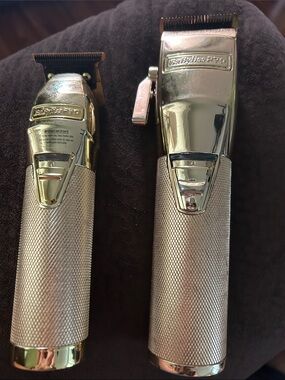 BaBylissPRO Gold Cordless Hair Clipper  and trimmer set - Gold Finish